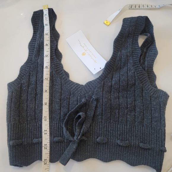 New SPIRITUAL GANGSTER  Knit Hudson Pointelle Tank And Short Matching Set S/L - Picture 6 of 17